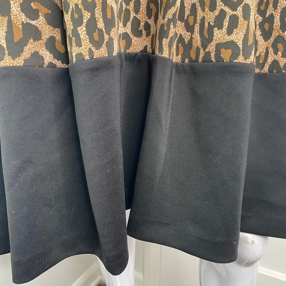 NM NEIMAN MARCUS A-line Leopard Print Sleeveless Dress - Picture 4 of 8